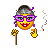 rauchende Dame